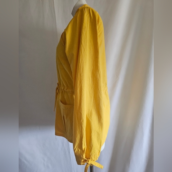 Yellow cotton jacket size Small - Picture 3 of 5